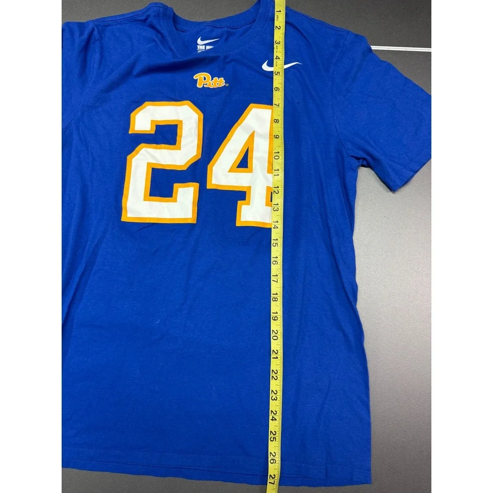 Nike Pitt Panthers James Conner 24 Shirt Mens Medium Blue NCAA Football Tee